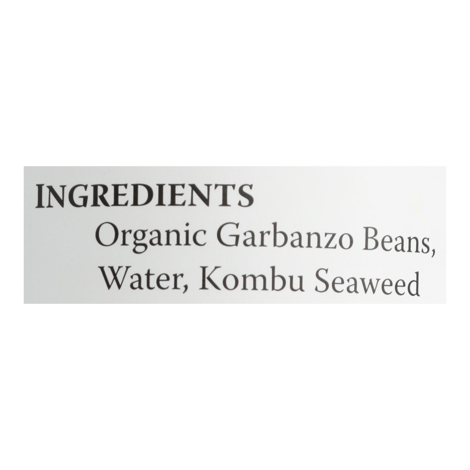 Eden Foods Organic Garbanzo Beans - Case of 12 - 15 oz.