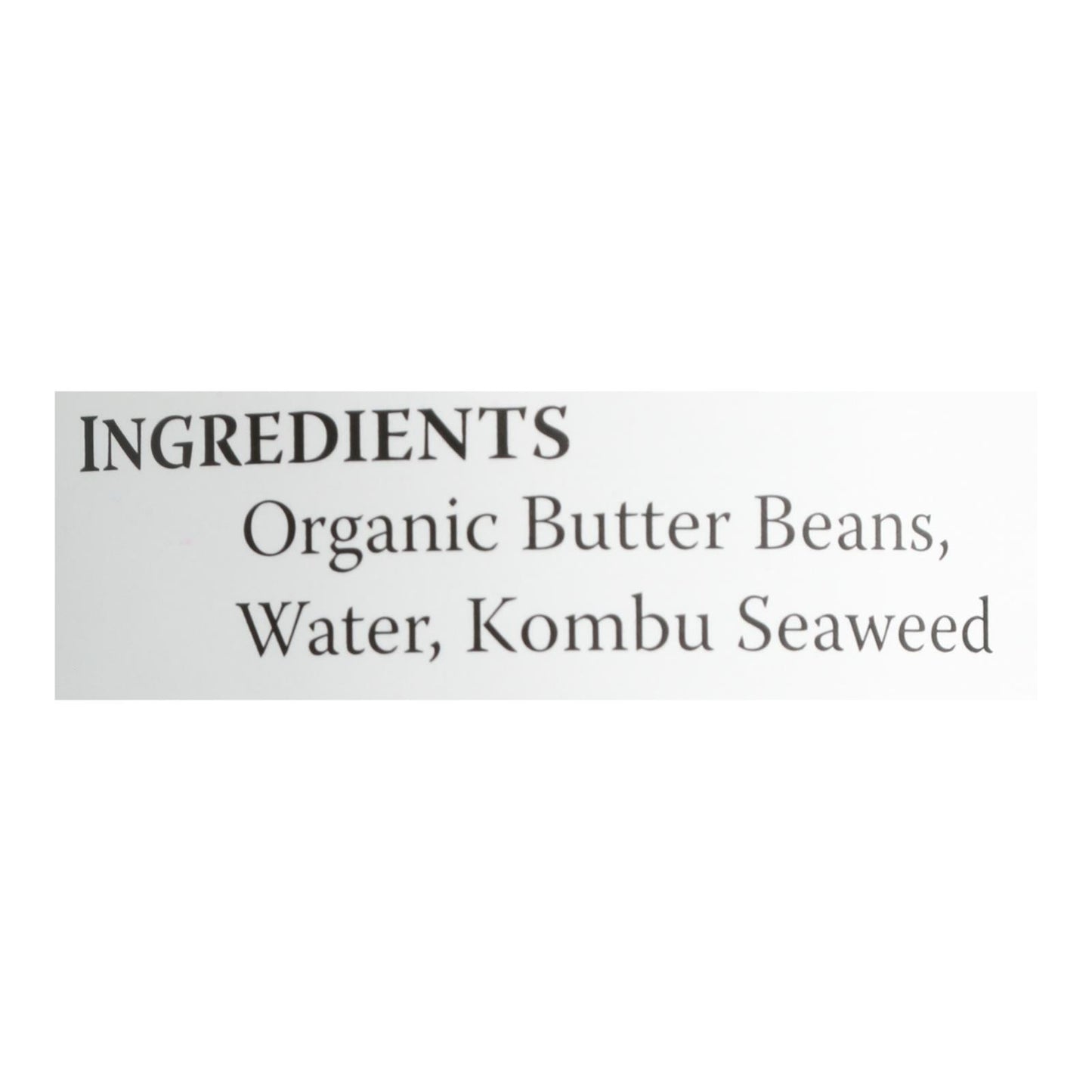 Eden Foods Butter Beans Organic - Case of 12 - 15 oz.