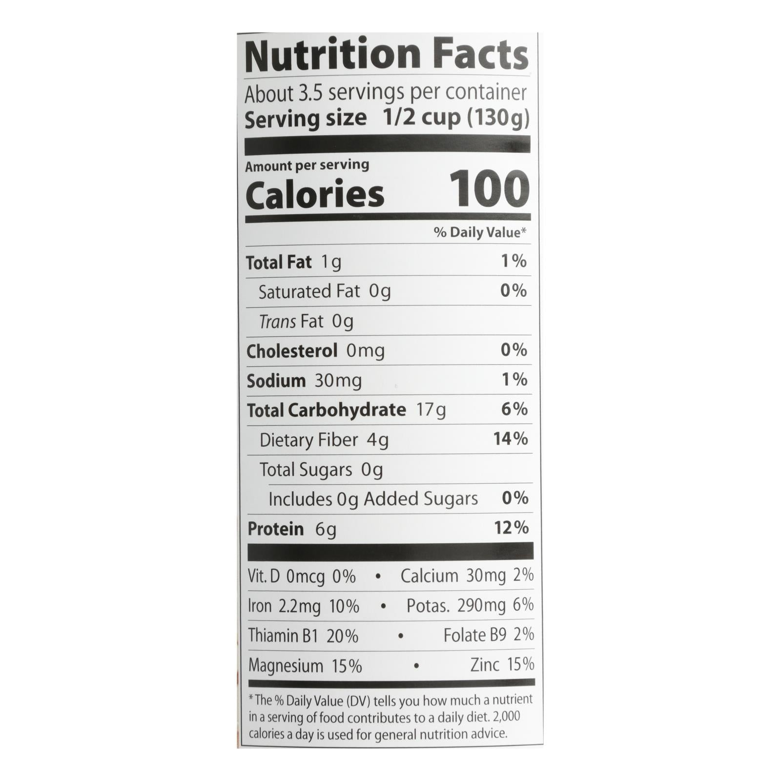 Eden Foods Butter Beans Organic - Case of 12 - 15 oz.