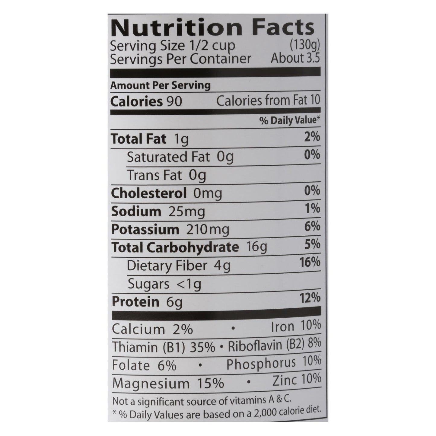 Eden Foods Organic Black Eyed Peas - Case of 12 - 15 oz.