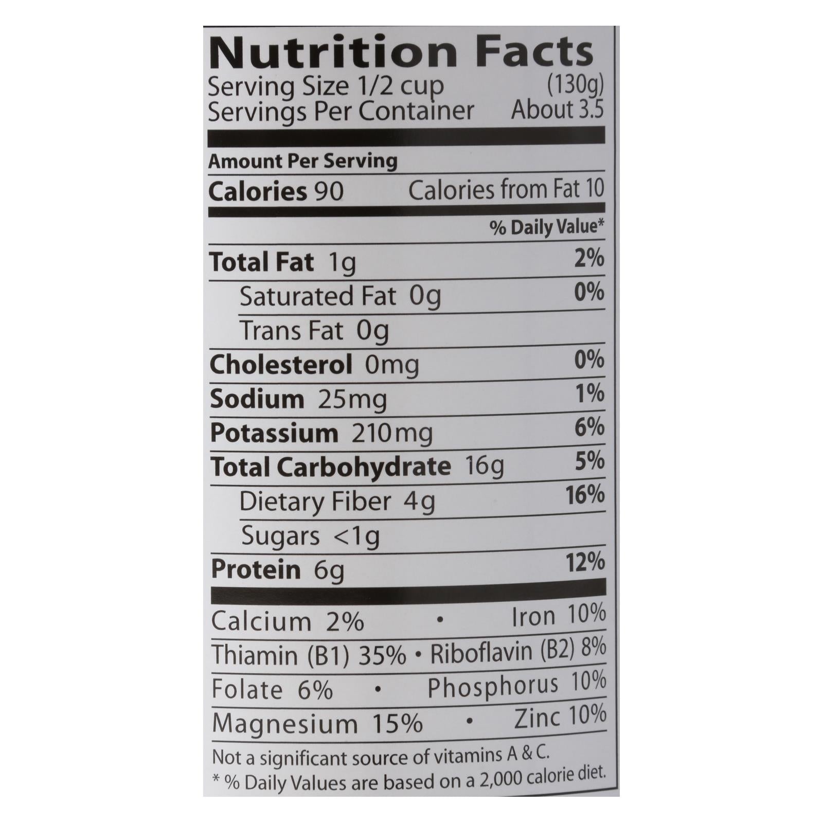 Eden Foods Organic Black Eyed Peas - Case of 12 - 15 oz.