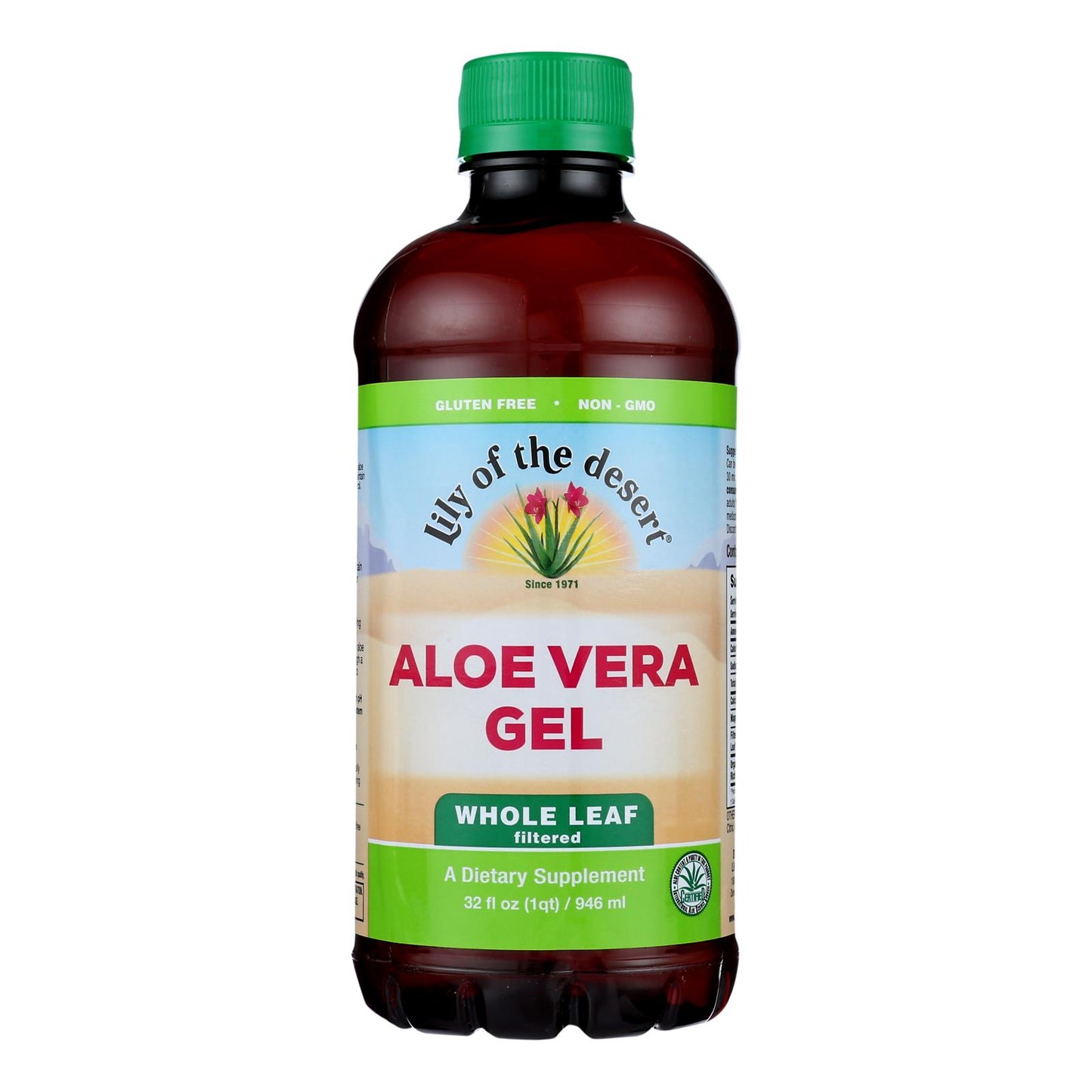Lily Of The Desert - Aloe Vera Gel Whole Leaf - 1 Each -32 FZ