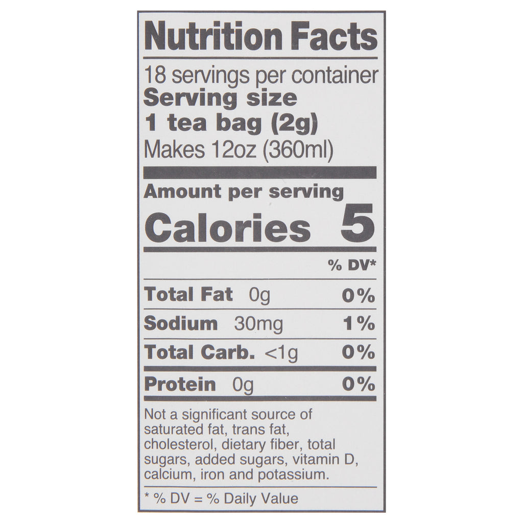 Good Earth Herbal Tea - Organic Sweet and Spicy Caffeine Free - Case of 6 - 18 Bags