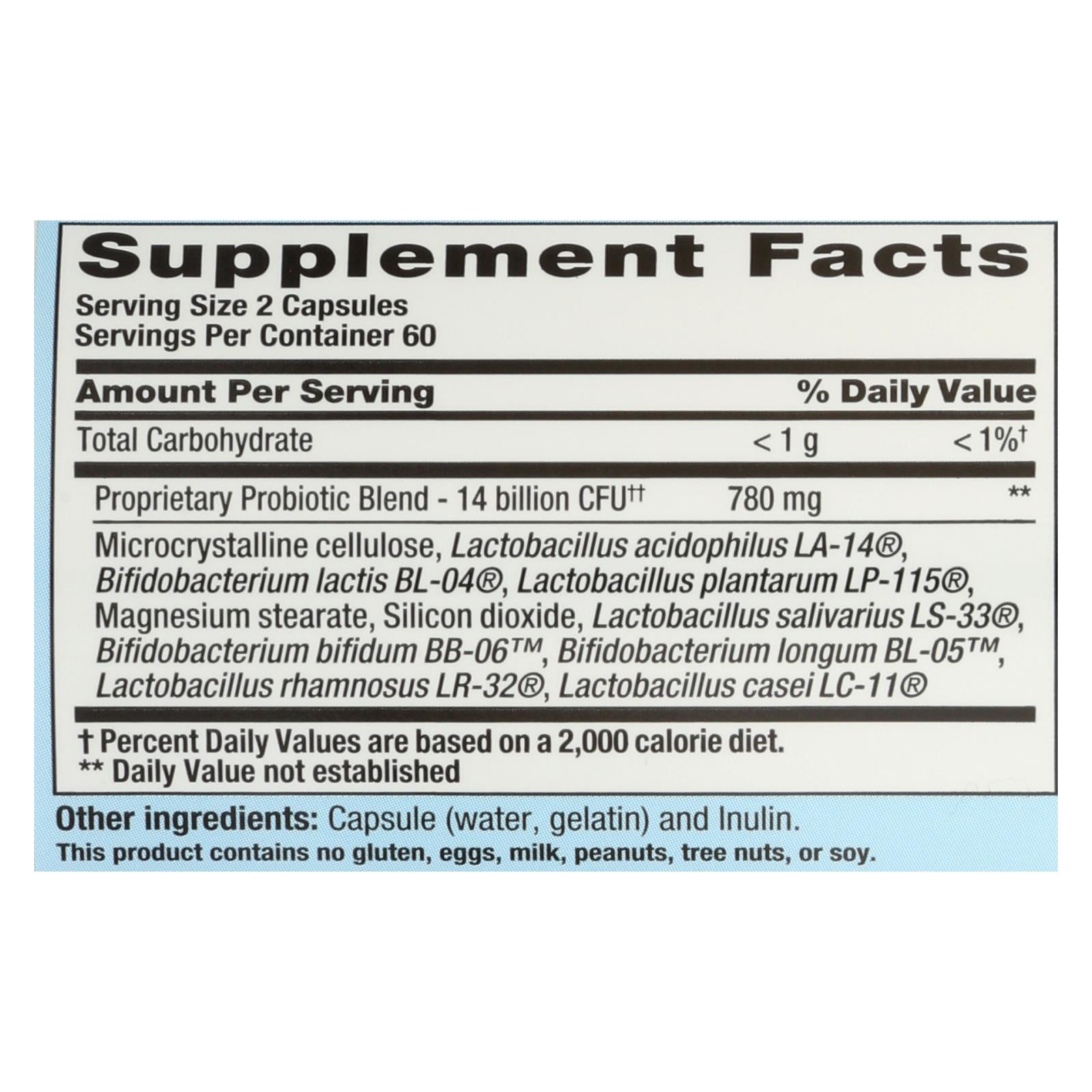 Nutrition Now PB 8 Pro-Biotic Acidophilus For Life - 120 Capsules