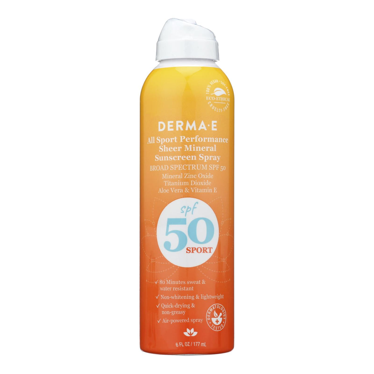 Derma E - Snscrn Spray Sport Spf50 - 1 Each-6 FZ