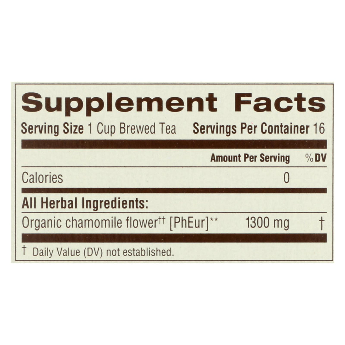Traditional Medicinals Organic Chamomile Herbal Tea - 16 Tea Bags