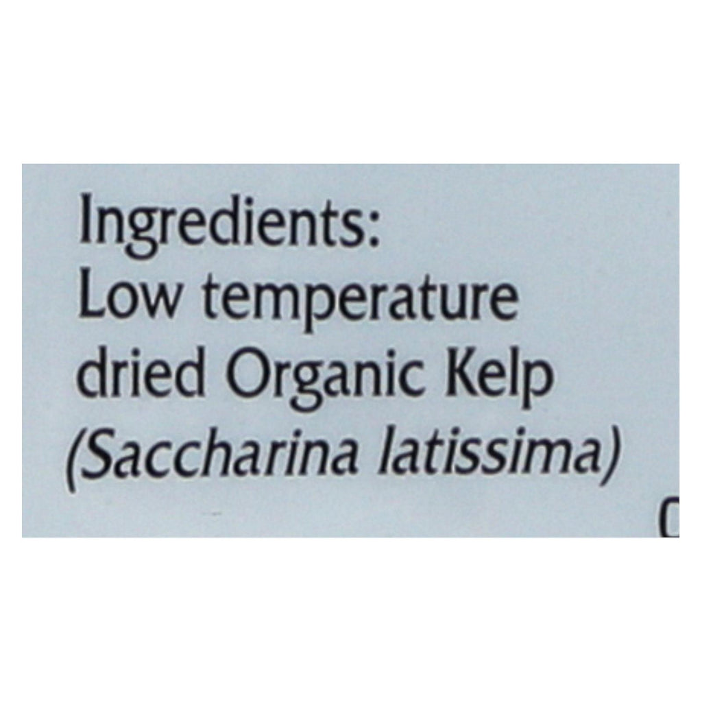 Maine Coast Organic Sea Vegetables - Kelp - Wild Atlantic Kombu - Whole Leaf - 2 oz
