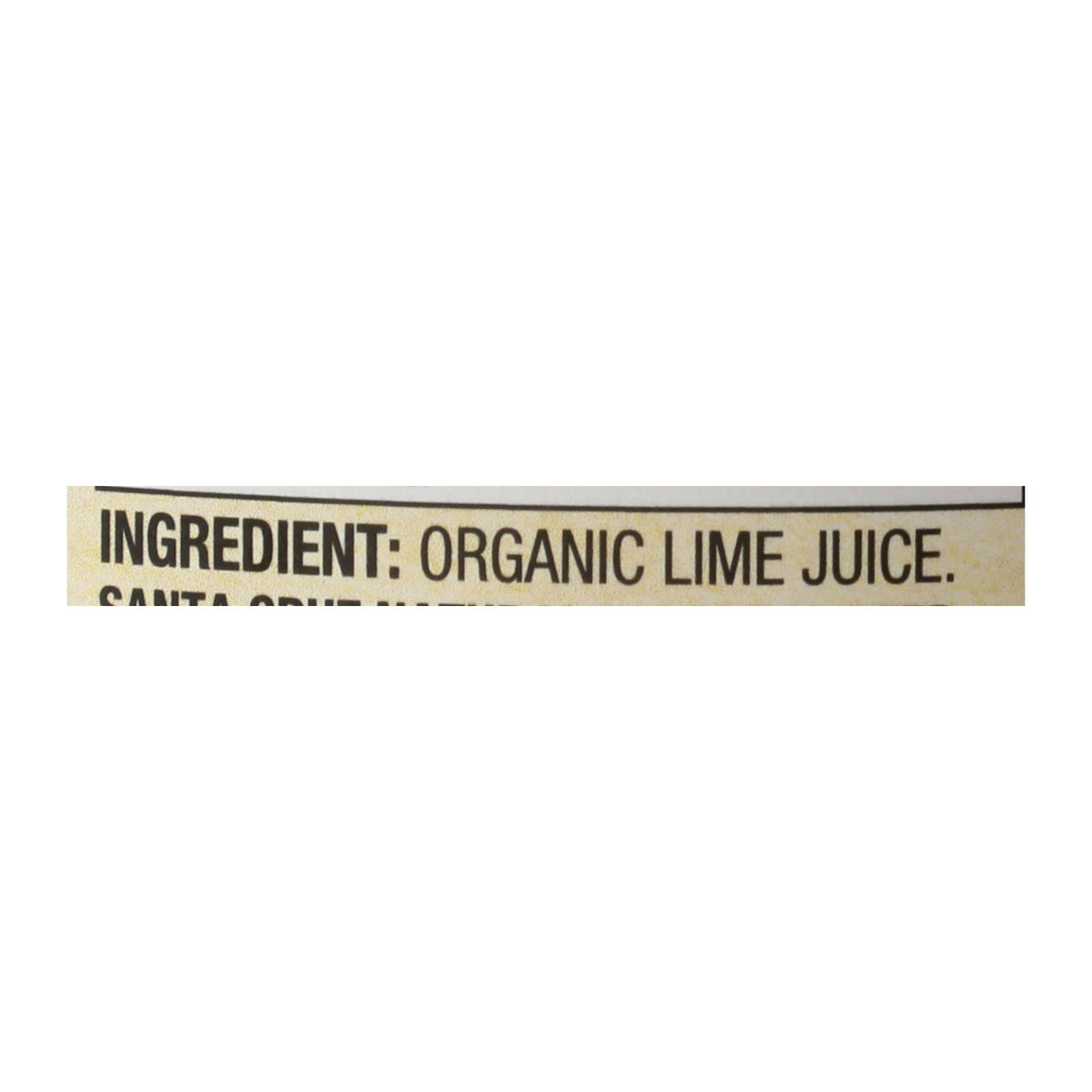 Santa Cruz 100% Organic Lime Juice  - Case of 8 - 16 FZ
