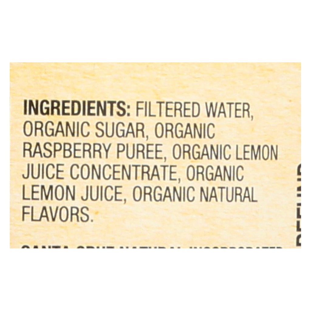 Santa Cruz Organic Lemonade Juice - Raspberry - Case of 12 - 32 Fl oz.