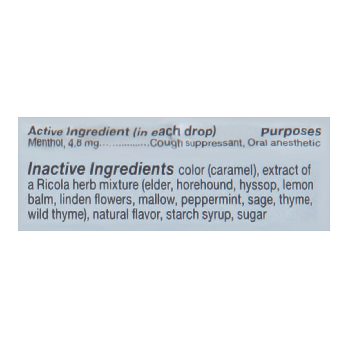 Ricola - Cough Drop Original Herb - Case of 6-45 CT