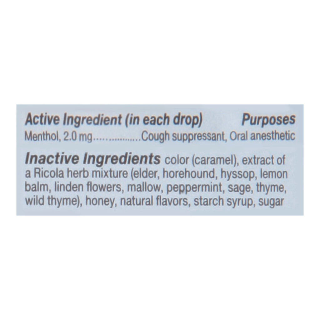 Ricola - Cough Drop Honey Herb - Case of 6-45 CT