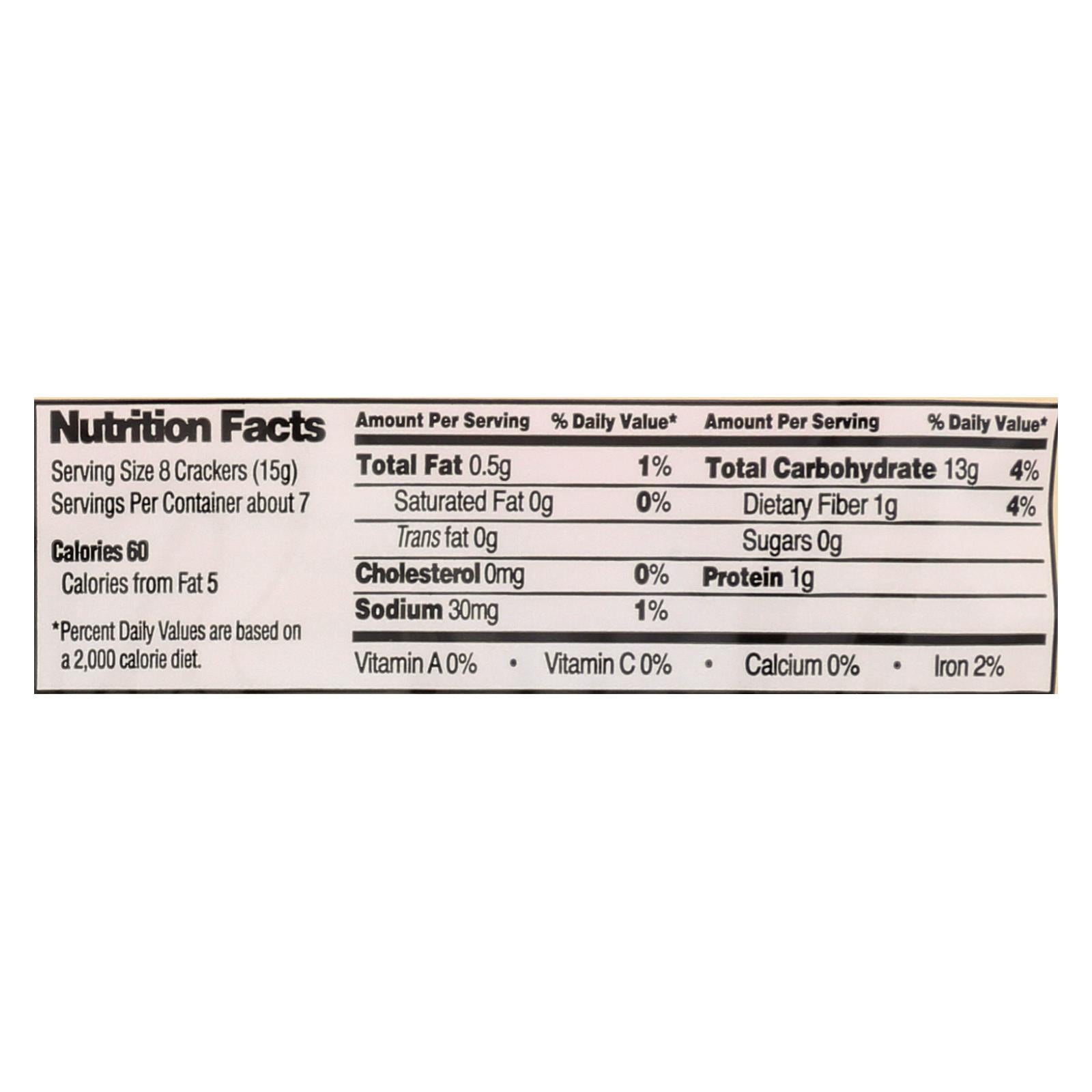 Edward and Sons Brown Rice Snaps - Toasted Onion - Case of 12 - 3.5 oz.