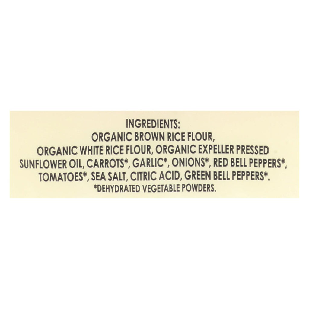 Edward and Sons Organic Vegetable Brown Rice Snaps - Case of 12 - 3.5 oz.