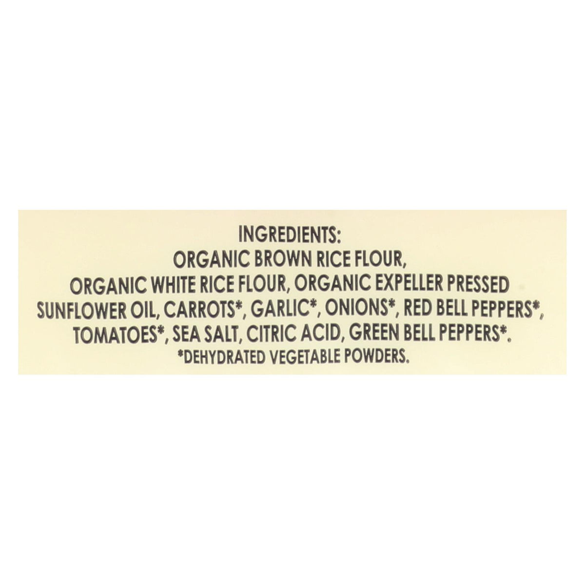 Edward and Sons Organic Vegetable Brown Rice Snaps - Case of 12 - 3.5 oz.
