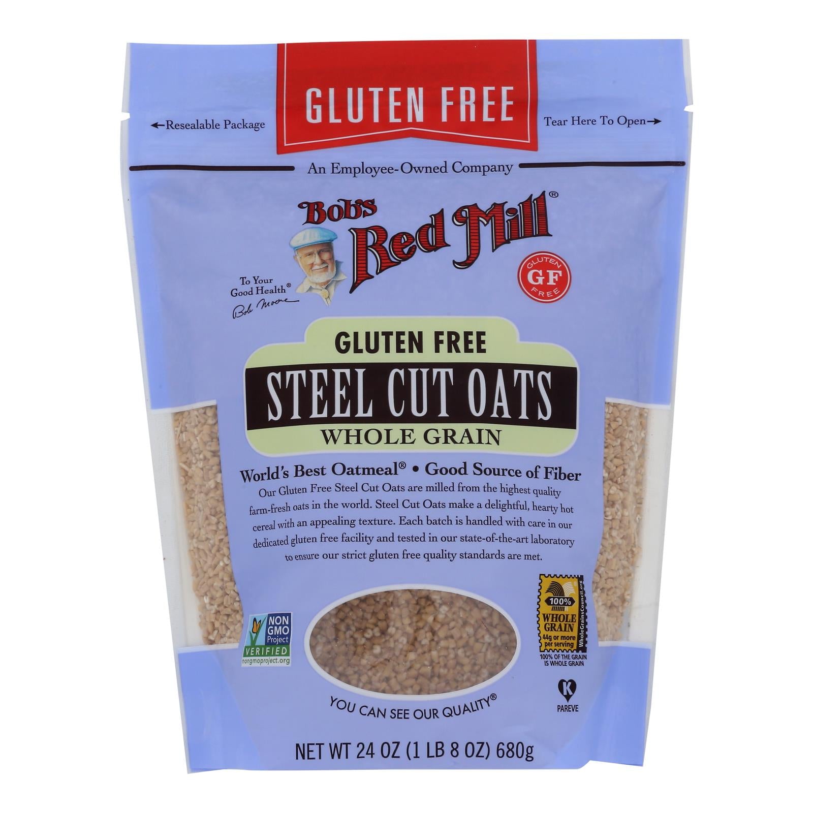 Bob's Red Mill - Steel Cut Oats - Gluten Free - Case of 4-24 oz.