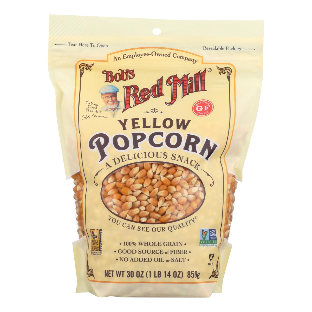 Bob's Red Mill - Popcorn - Yellow - Case of 4 - 30 oz.
