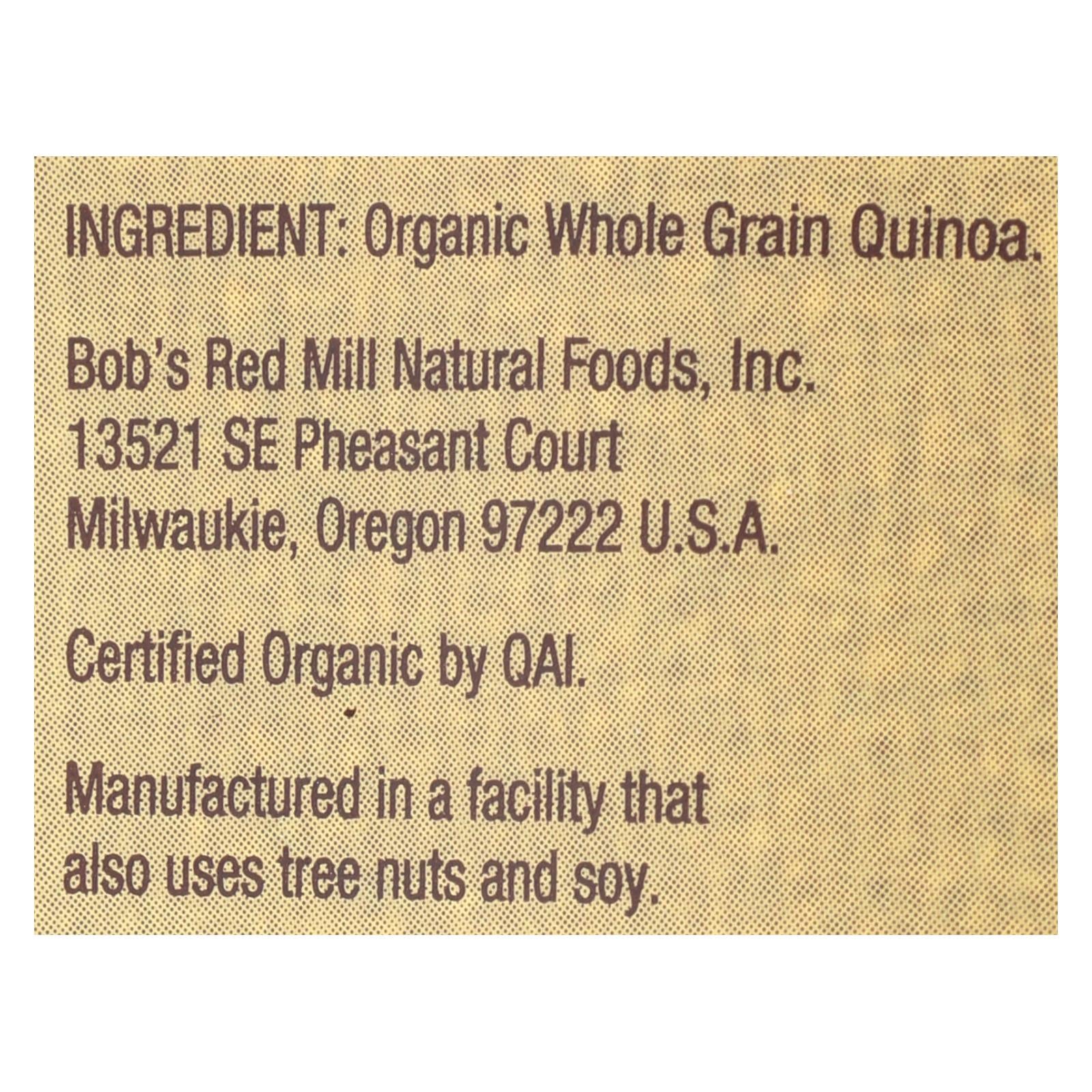 Bob's Red Mill Organic Whole Grain Quinoa - Case of 4 - 26 OZ