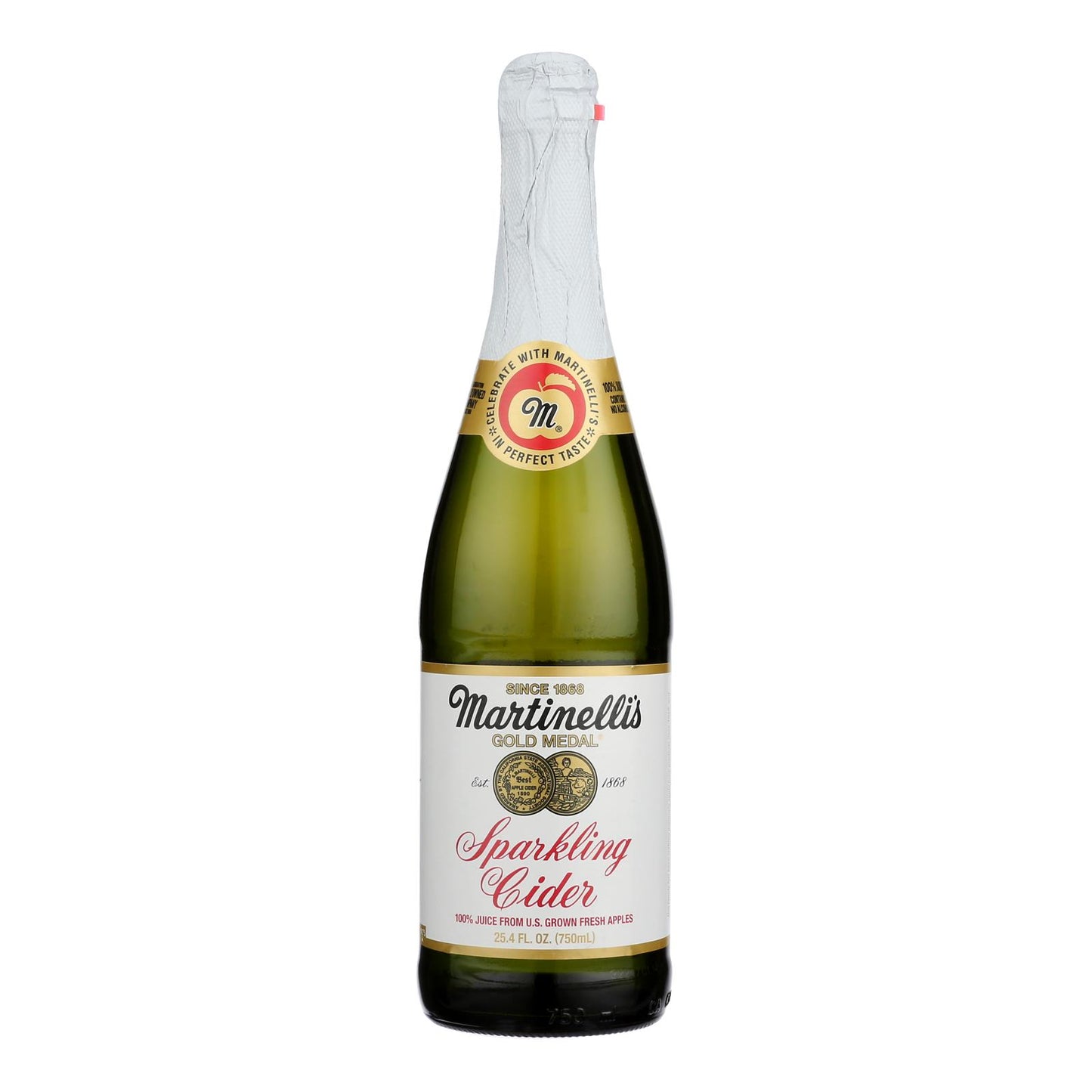 Martinelli's Sparkling Cider - Apple - Case of 12 - 25.4 Fl oz.