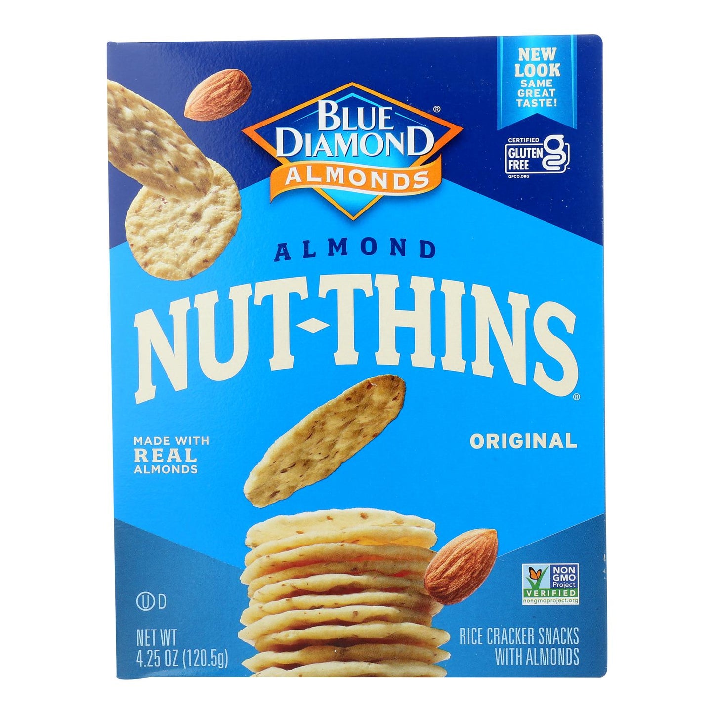 Blue Diamond, Nut Thins Almond, Case Of 12, 4.25 oz