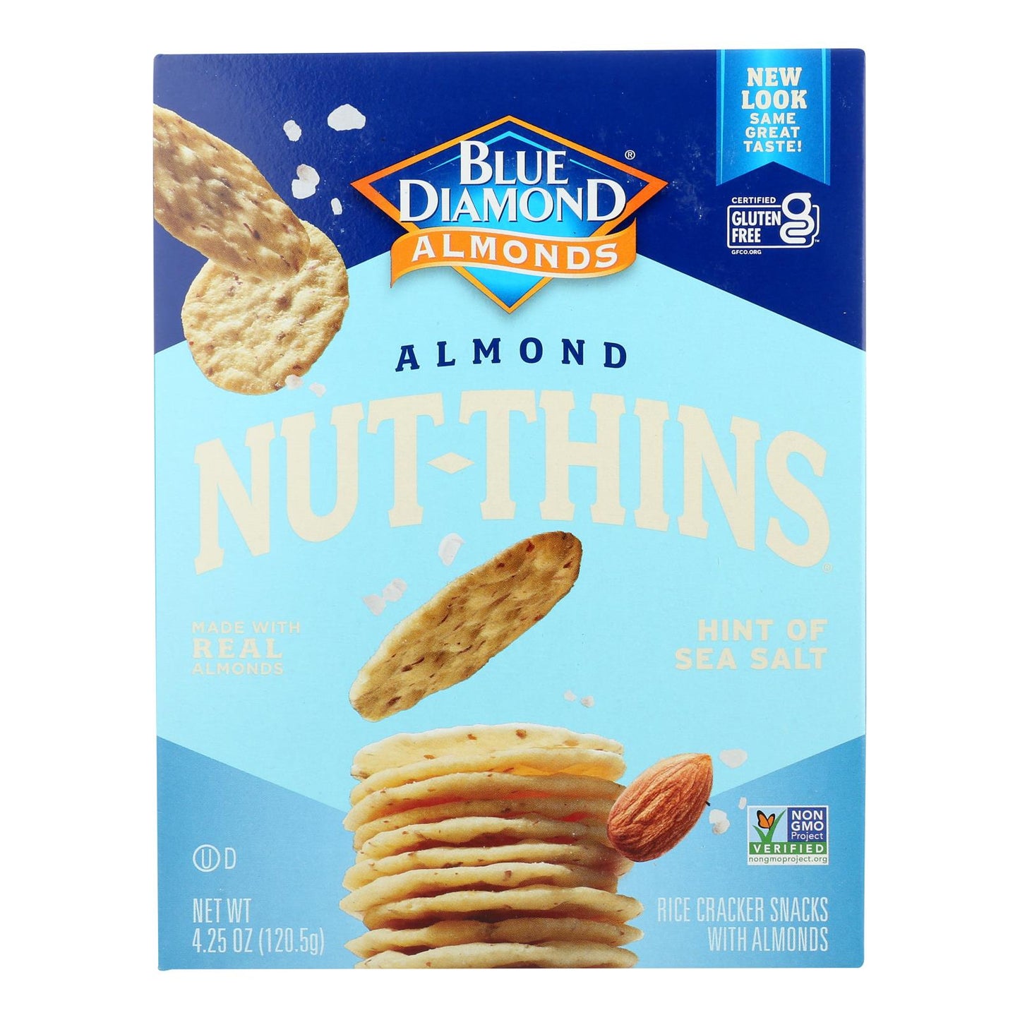 Blue Diamond, Nut Thins Sea Salt, Case Of 12, 4.25 oz