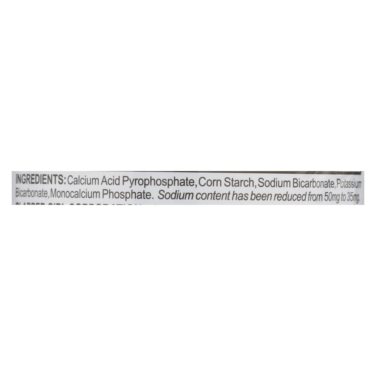 Rumford Baking Powder - Reduced Sodium - Case of 24 - 4 oz.