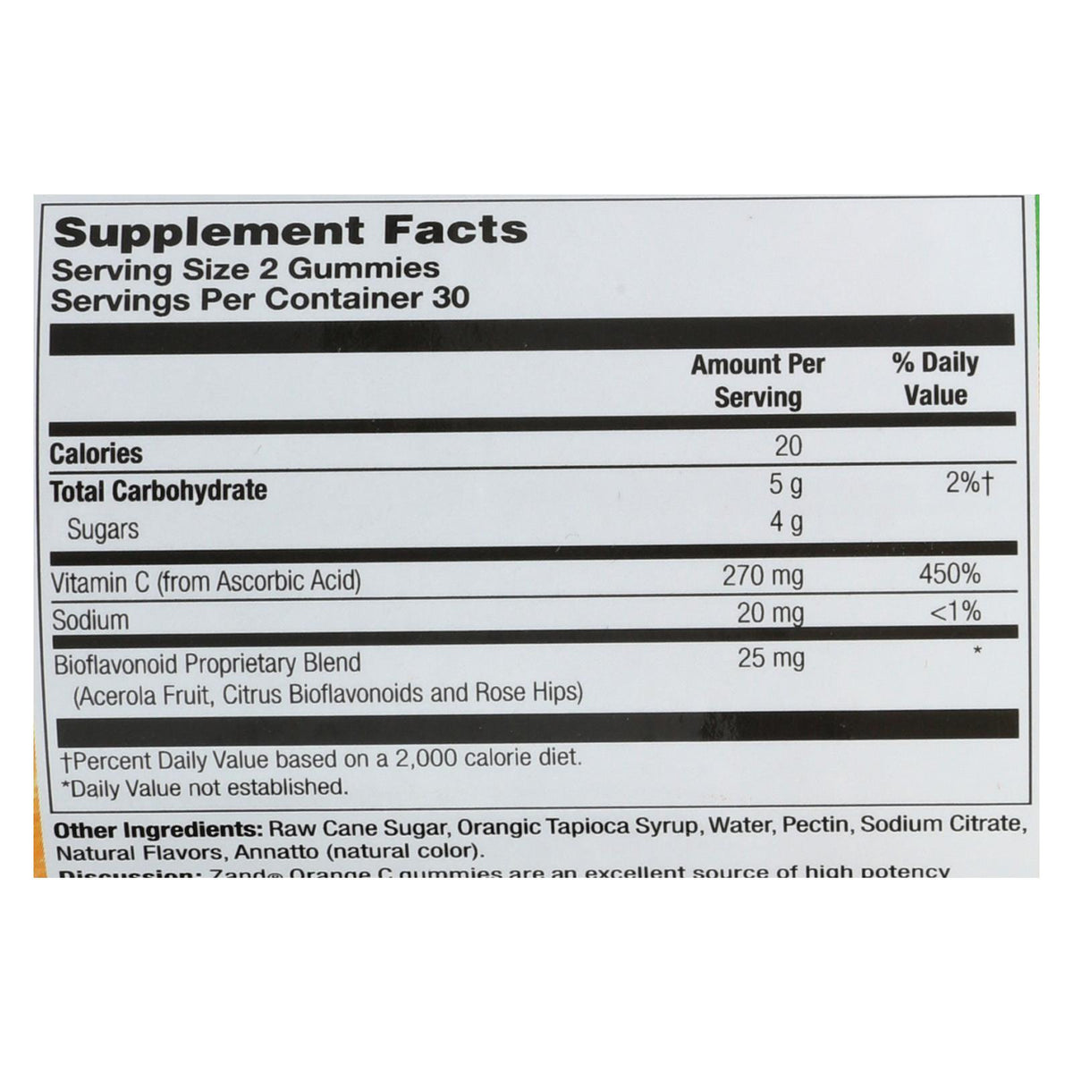 Zand - Gummies Orange C - 1 Each - 60 CT
