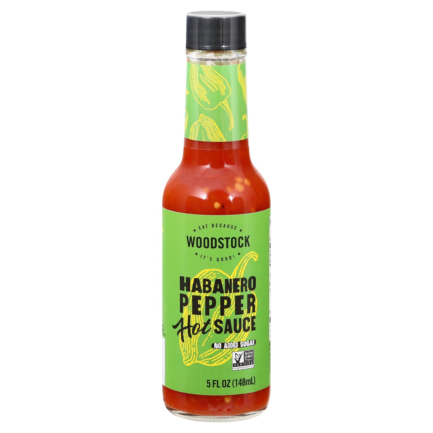 Woodstock - Hot Sauce Habanero Pepper - Case of 12-5 FZ