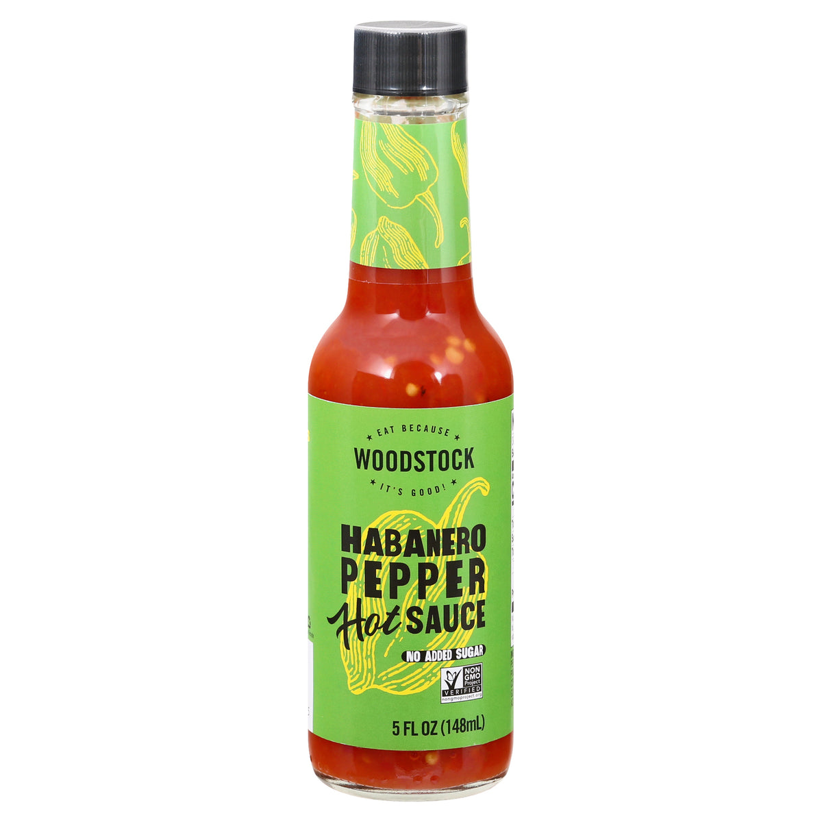 Woodstock - Hot Sauce Habanero Pepper - Case of 12-5 FZ