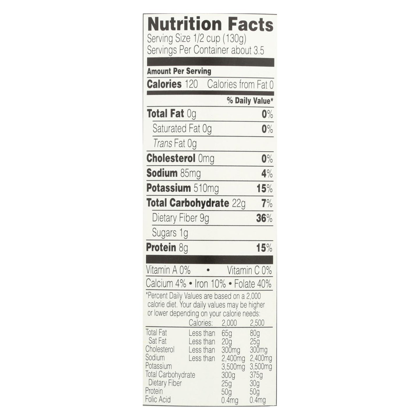 Field Day Beans - Organic - Black - 15 oz - case of 12