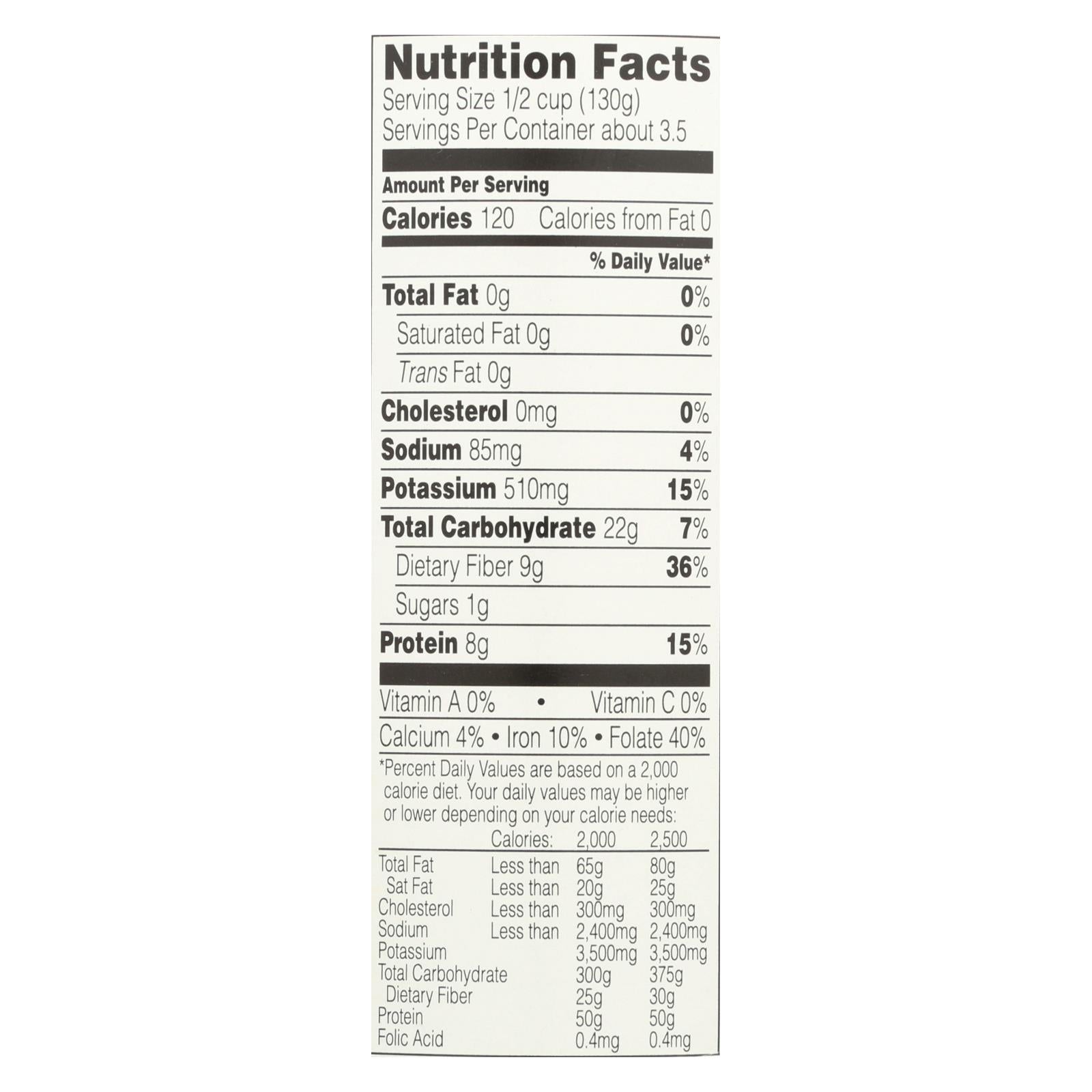 Field Day Beans - Organic - Black - 15 oz - case of 12