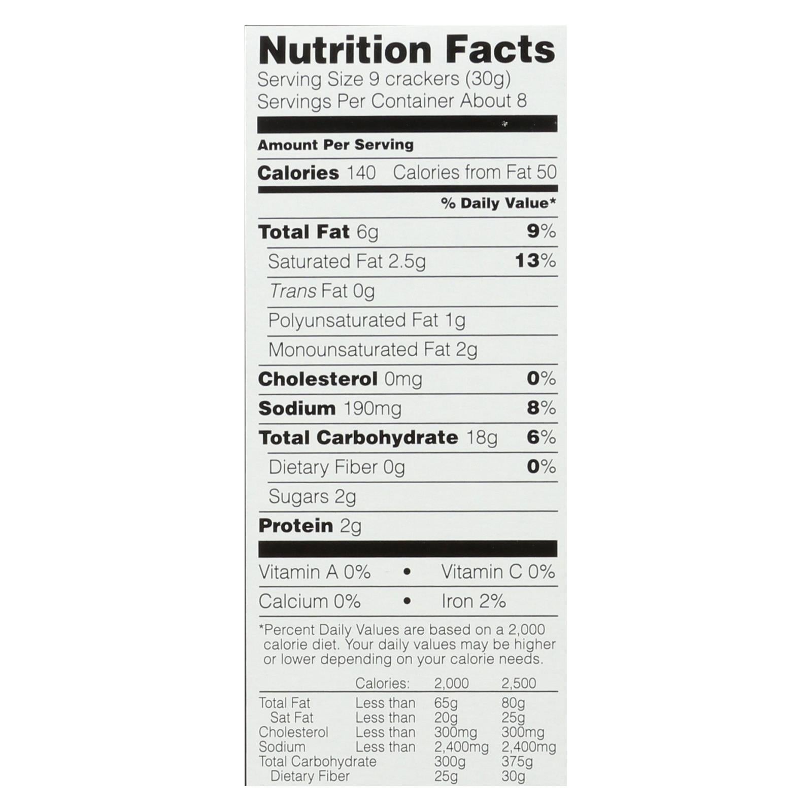 Field Day Crackers - Organic - Golden Round - 8 oz - case of 12