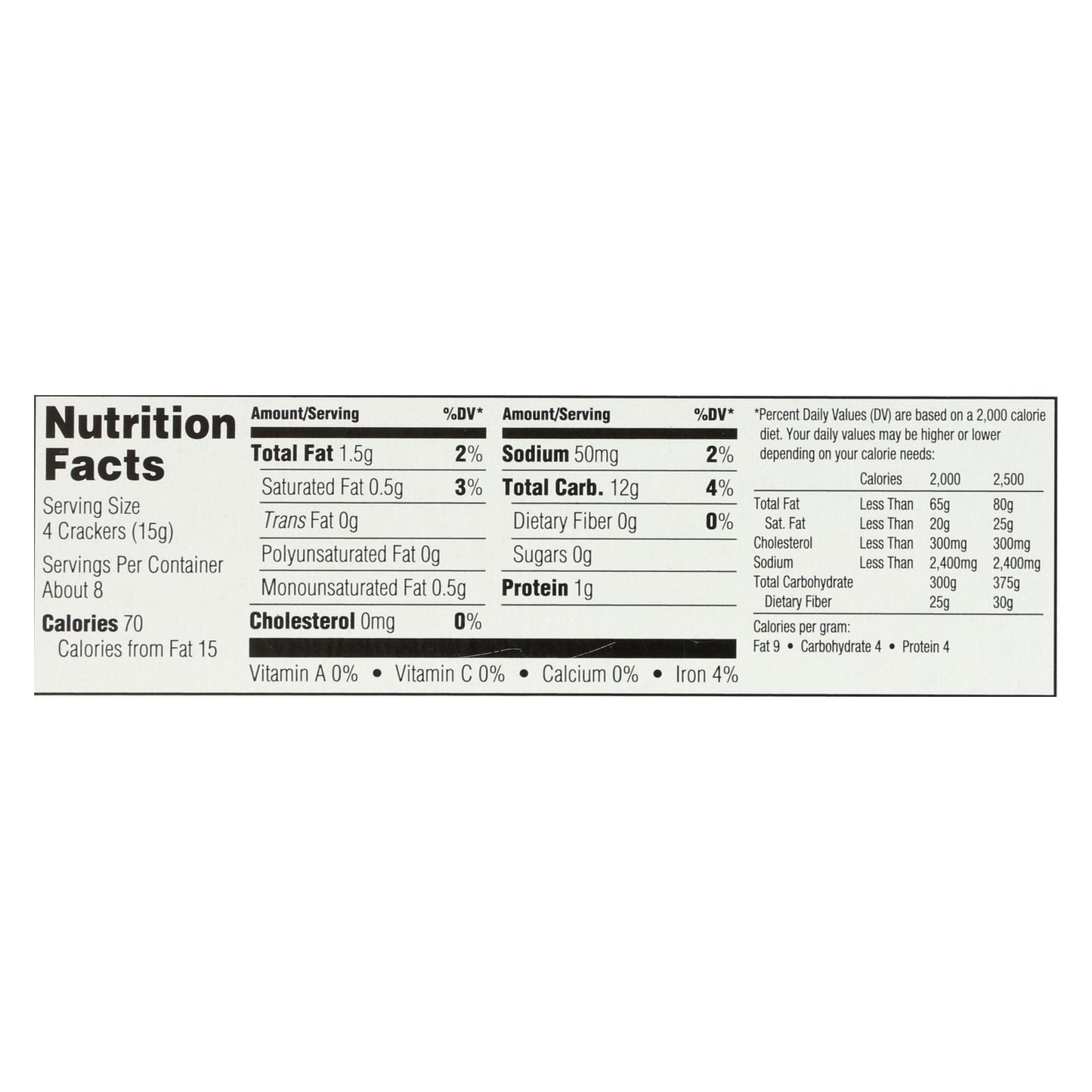 Field Day Crackers - Organic - Traditional Water - 4.4 oz - case of 12