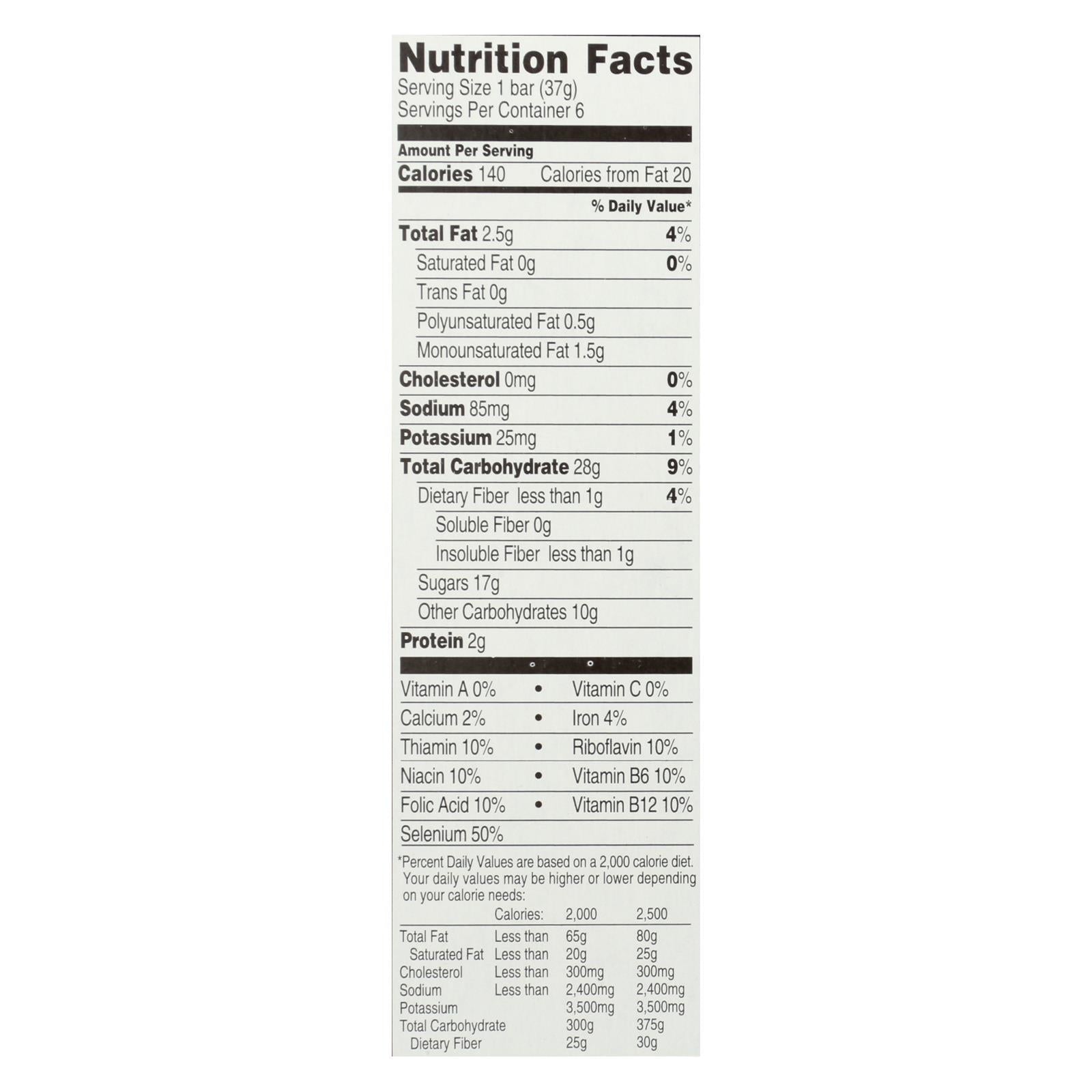 Field Day Snack Bars - Organic - Multi-Grain - Filled - Tangy Mixed Berry - 6/1.3 oz - case of 6