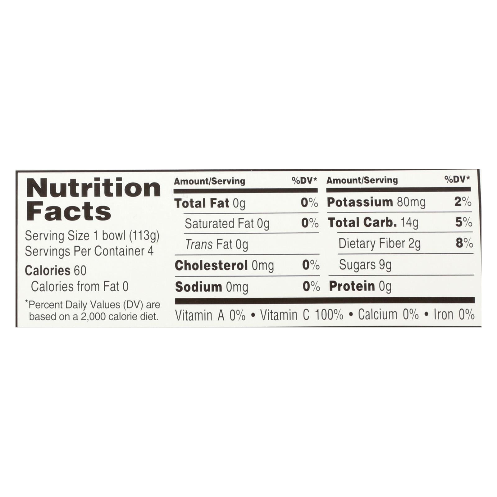 Field Day Fruit Cups - Organic - Pears - 4/4 oz - case of 6