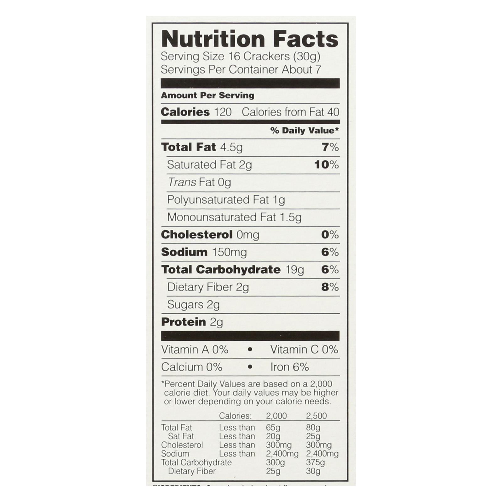Field Day Crackers - Organic - Toasted Wheat Squares - 7 oz - case of 12