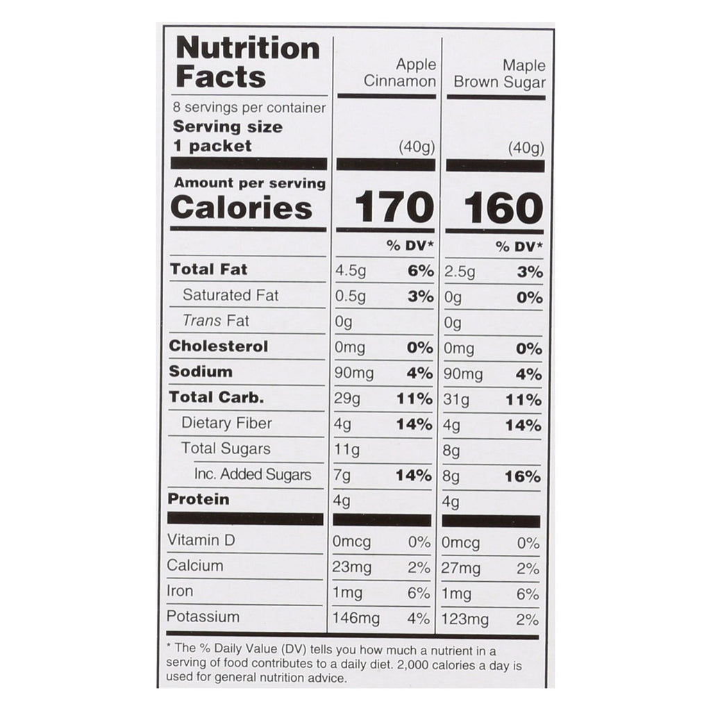 Field Day Organic Instant Oatmeal - Variety Pack - Case of 6 - 11.29 oz.