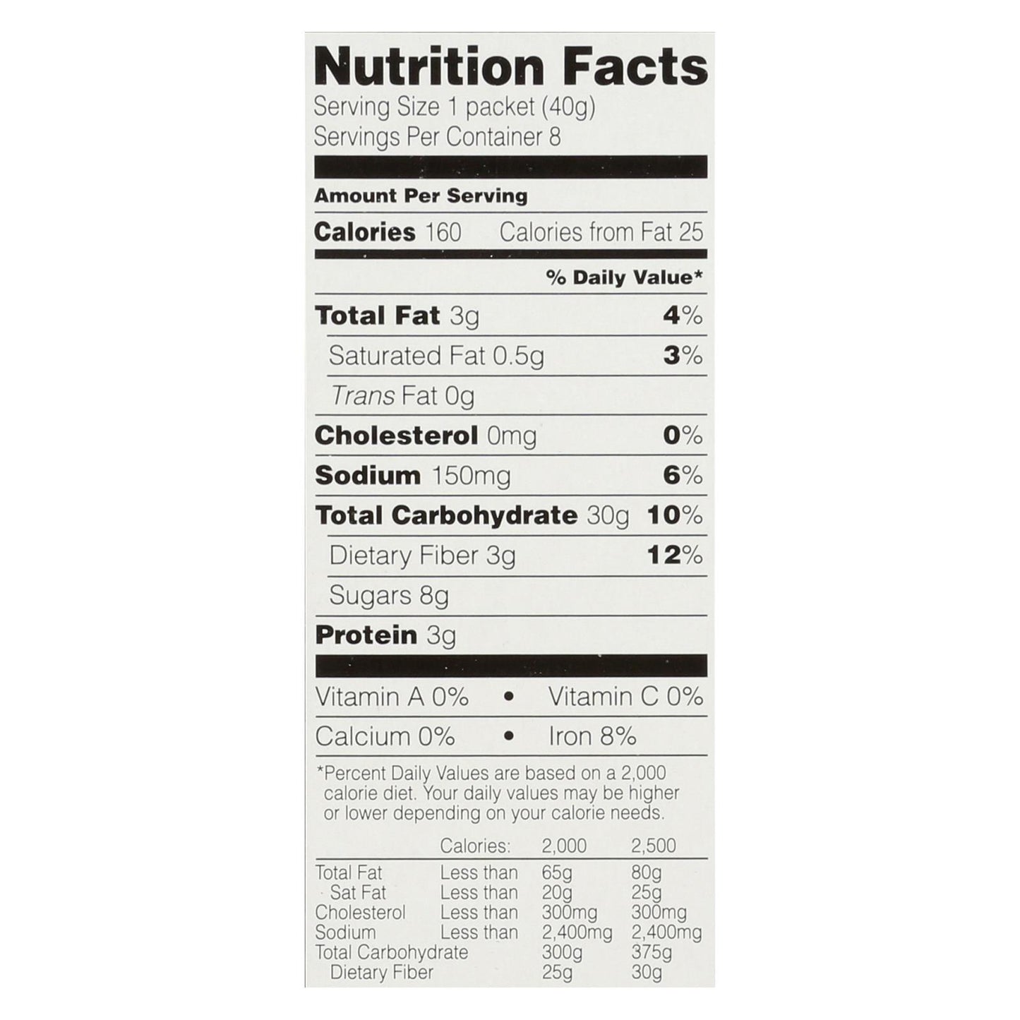 Field Day Organic Instant Original Oatmeal - Oatmeal - Case of 6 - 11.29 oz.