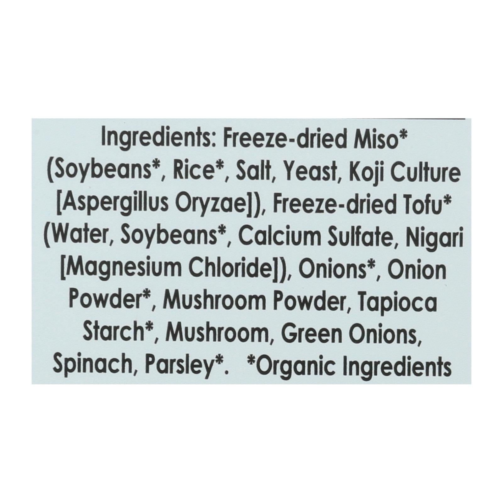 Edward and Sons Reduced Sodium Miso - Cup - Case of 12 - 1 oz.