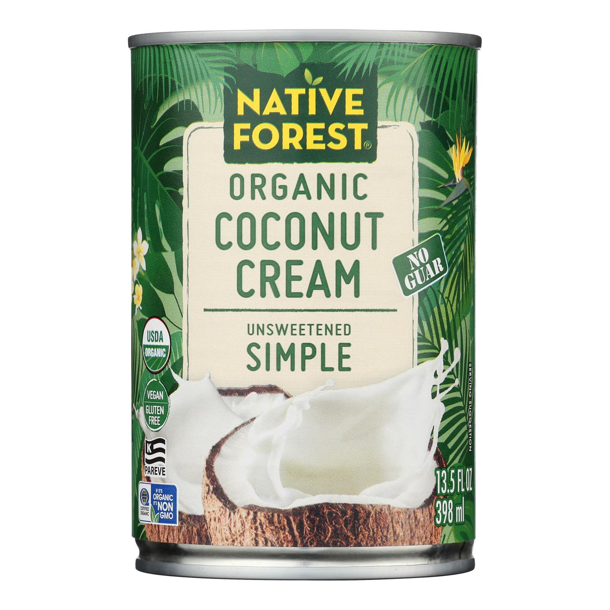 Native Forest - Coconut Cream Organic Simple Unsweetened - Case of 12-13.5 Fluid Ounces