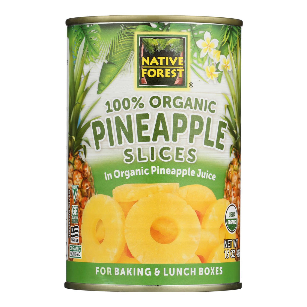 Native Forest Organic Slices - Pineapple - Case of 6 - 15 oz.