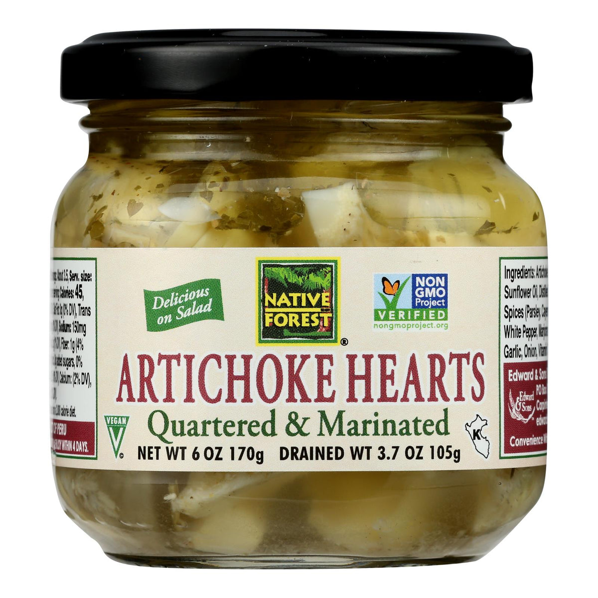 Native Forest Marinated Hearts - Artichoke - Case of 6 - 6 oz.