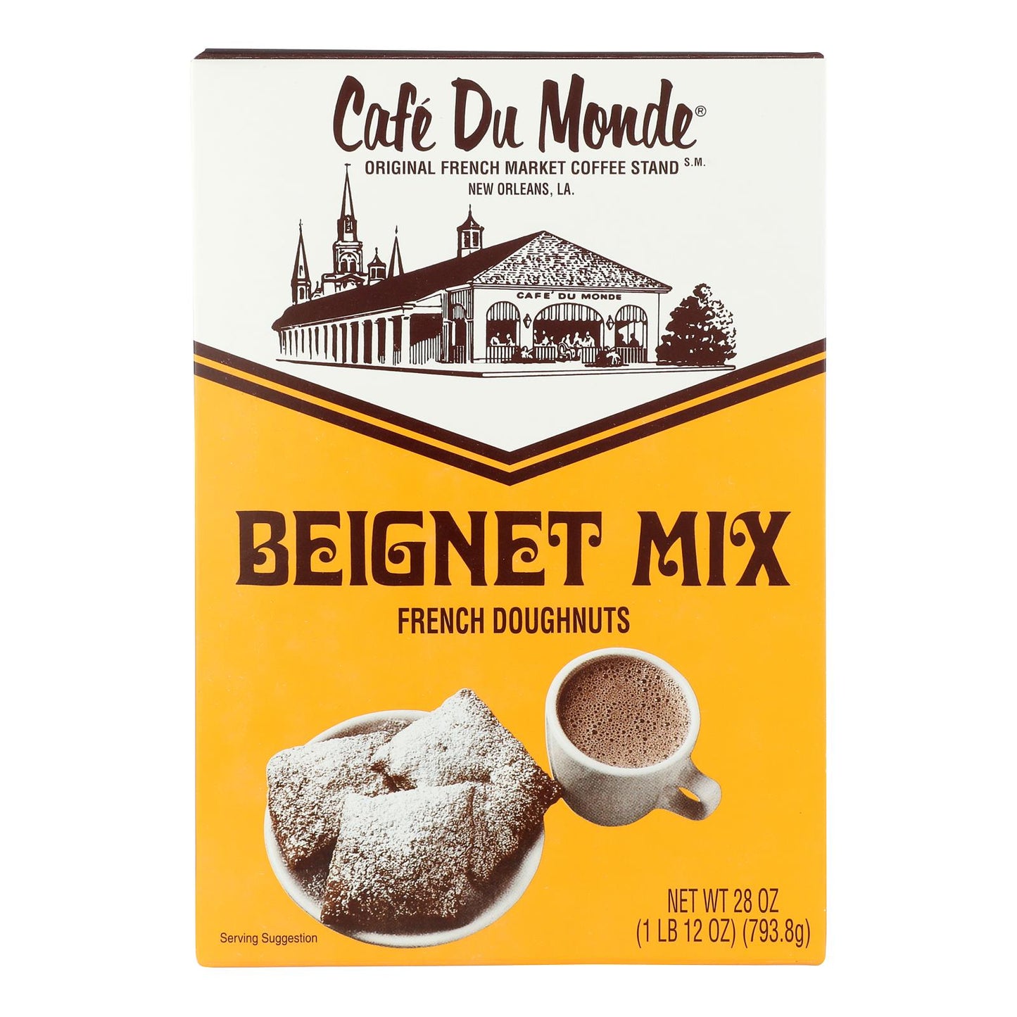 Cafe Du Monde Beignet Mix - Case of 12 - 28 OZ