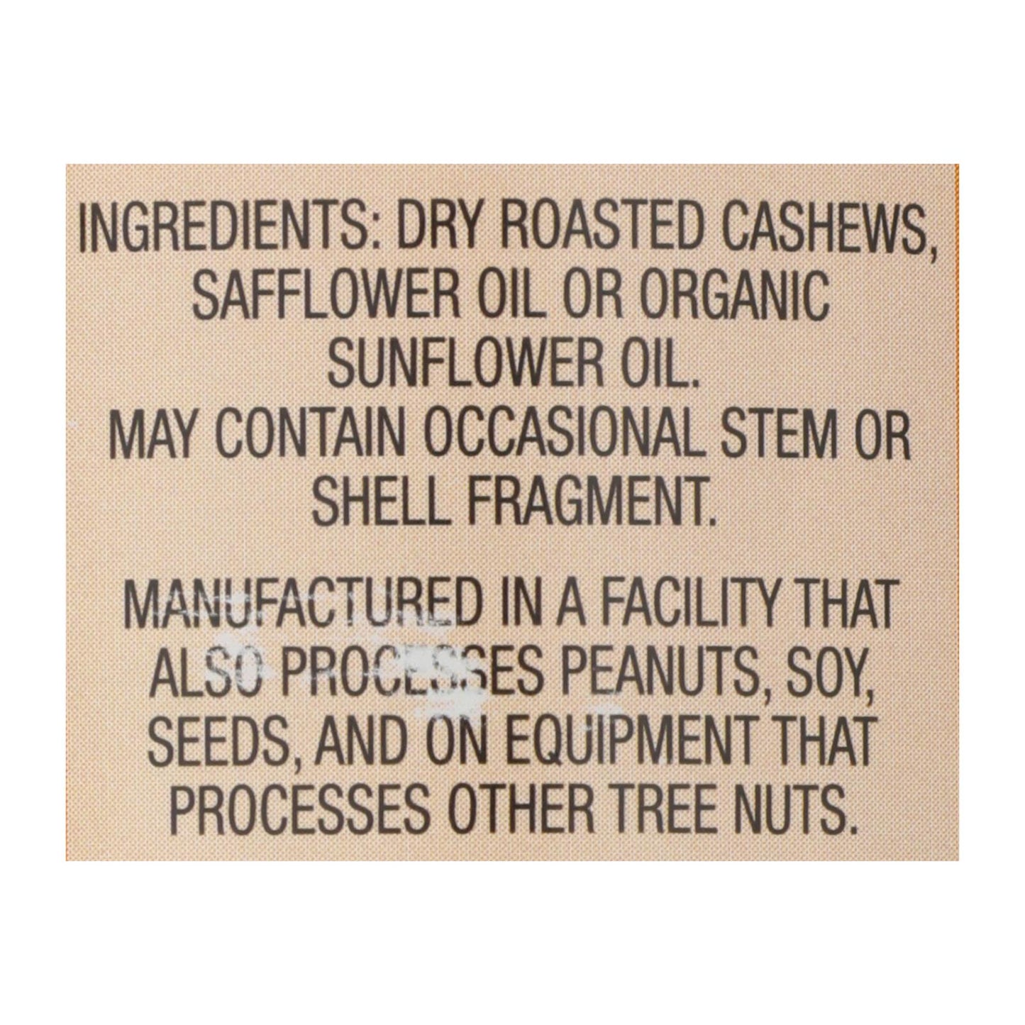 Once Again - Cashew Butter Ns - Case of 6-16 OZ