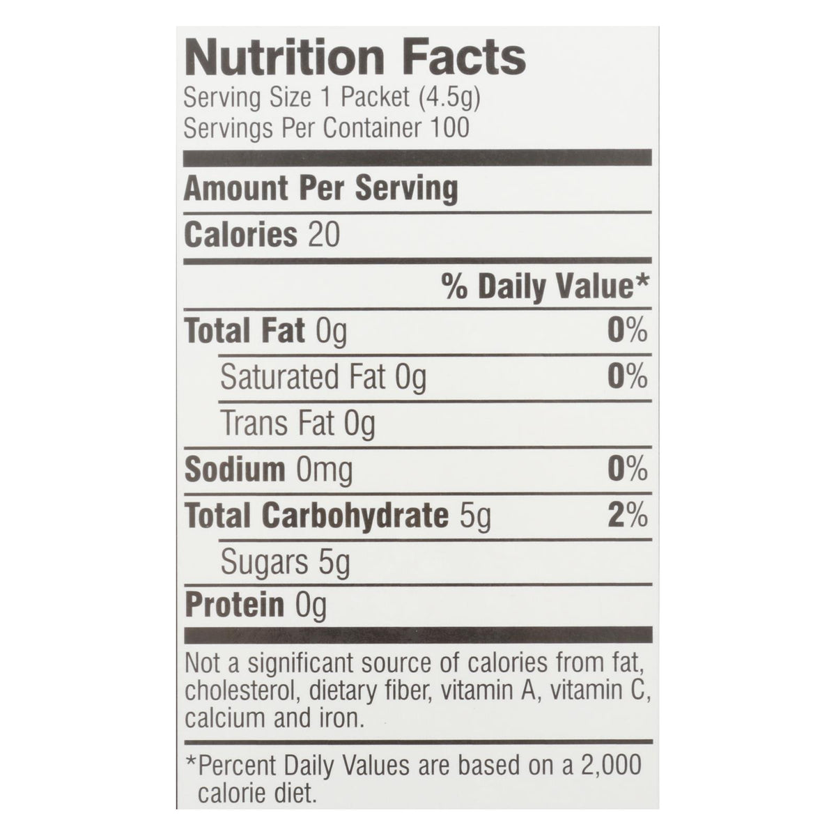 Sugar in The Raw Sugar in The Raw - Packets - Case of 8 - 100 PK