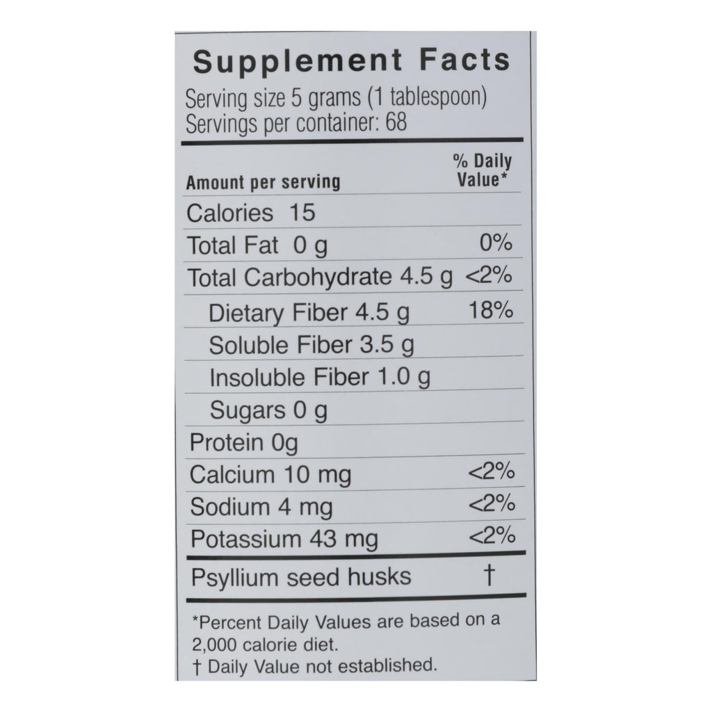 Yerba Prima Psyllium Whole Husks - 12 oz