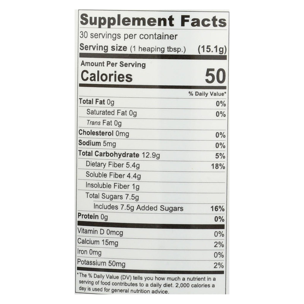Yerba Prima Daily Fiber Formula, Orange Flavor  - 1 Each - 16 OZ