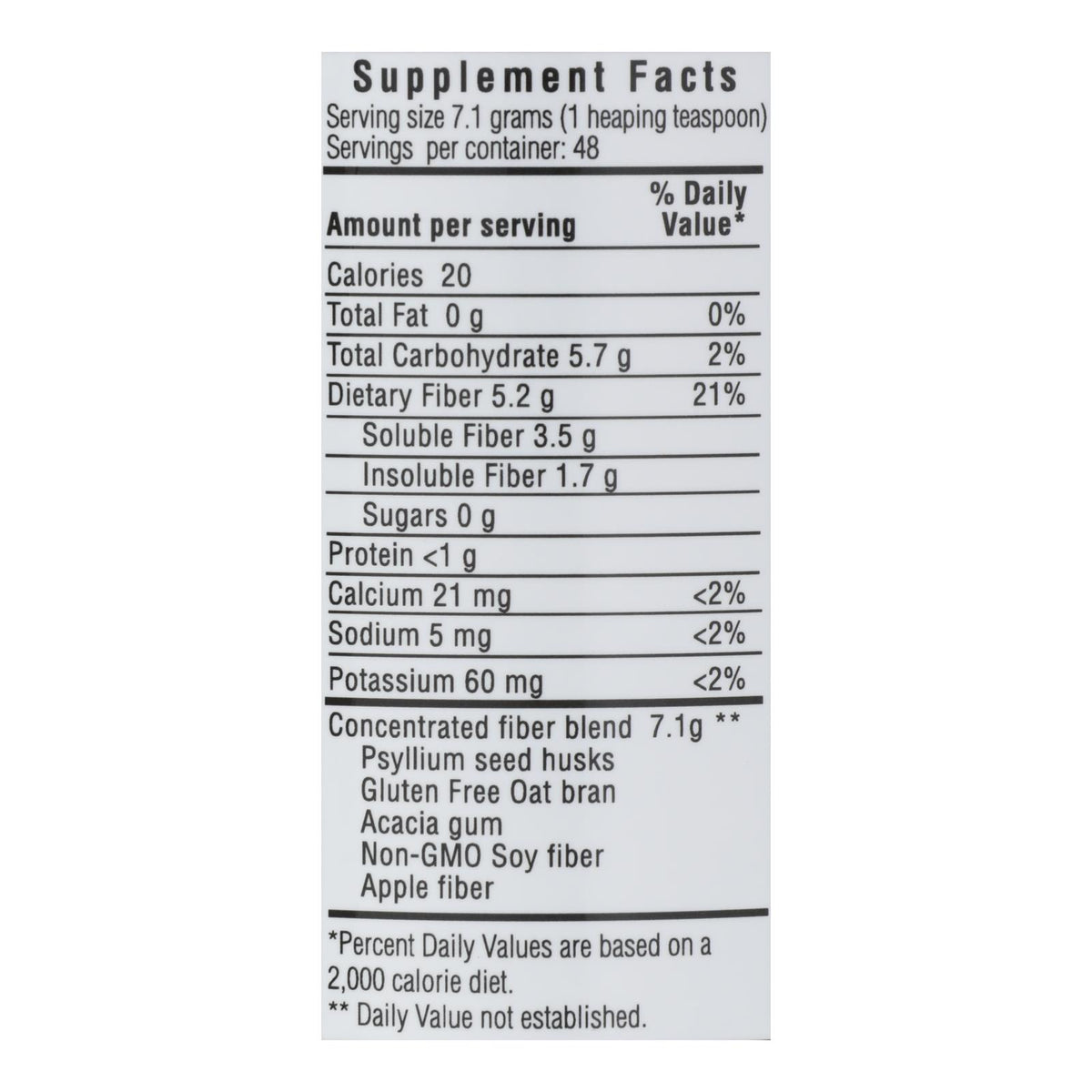 Yerba Prima Daily Fiber Formula - 12 oz