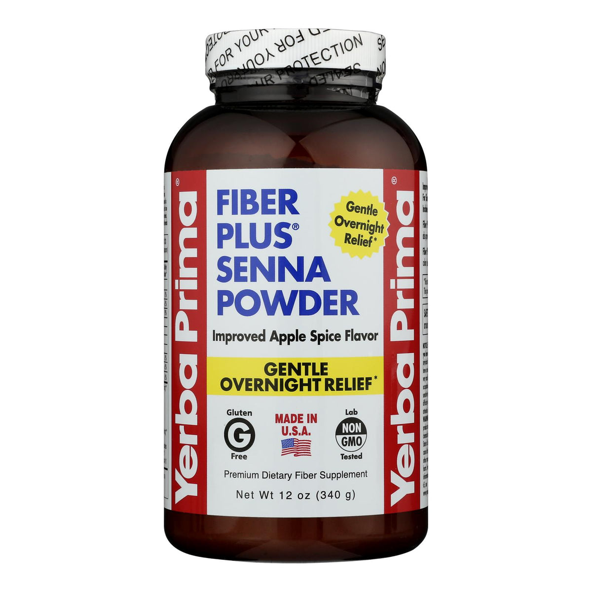 Yerba Prima Fiber Plus Powder Apple Spice - 12 oz