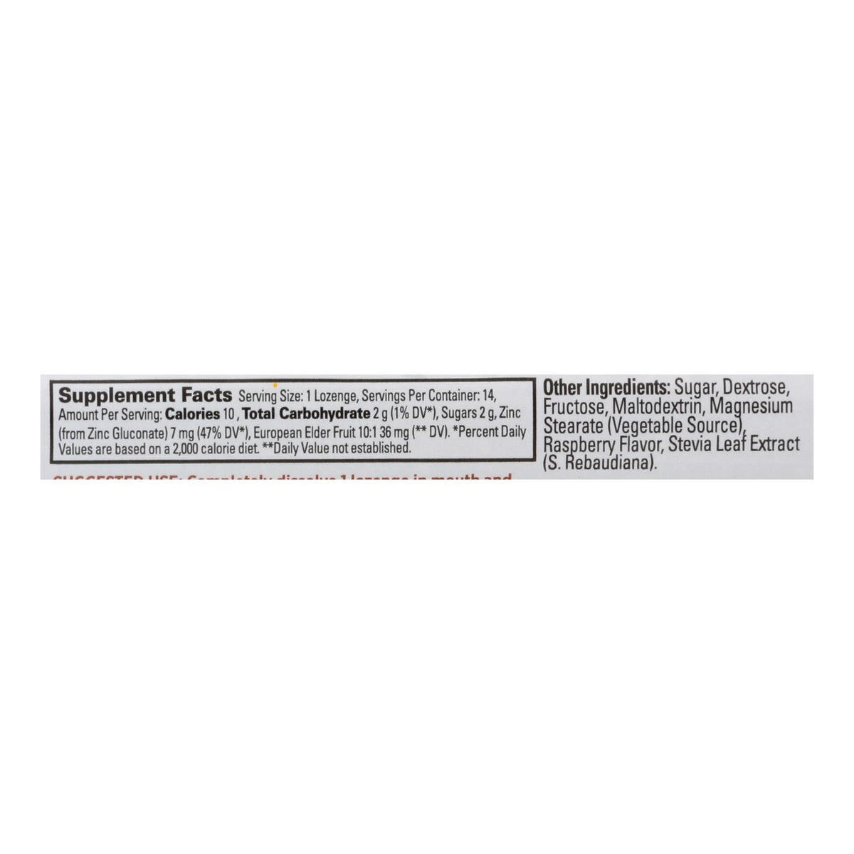 Quantum Zinc Lozenges Elderberry Raspberry - 1.2 oz - Case of 12