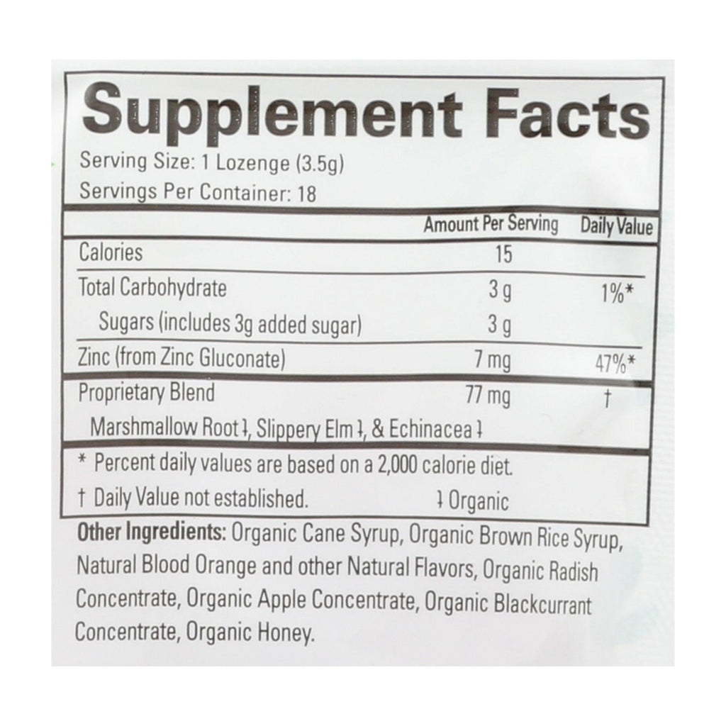 Quantum Research Thera Zinc Lozenges - Blood Orange - 18 count